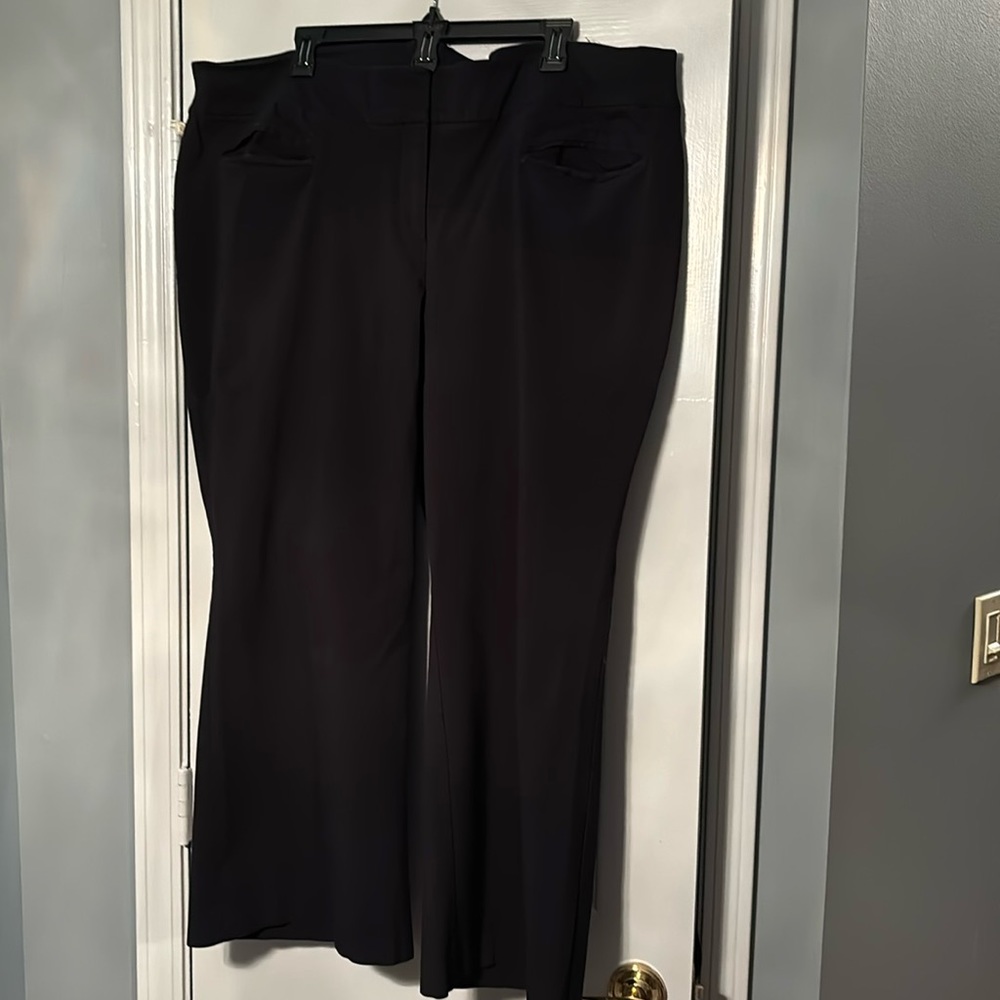 Lane Bryant black dress slacks with front pocket